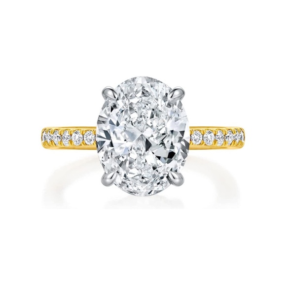 14k 925 Certified 5 ct Colorless VVS1 Diamond Moissanite Ring - Picture 7 of 14